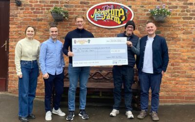 Sport & Music Ltd Present a £10,000 Cheque